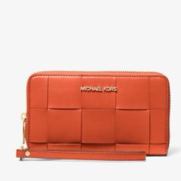 MICHAEL Michael Kors Handbags - MICHAEL KORS Large Woven Smartphone Wristlet